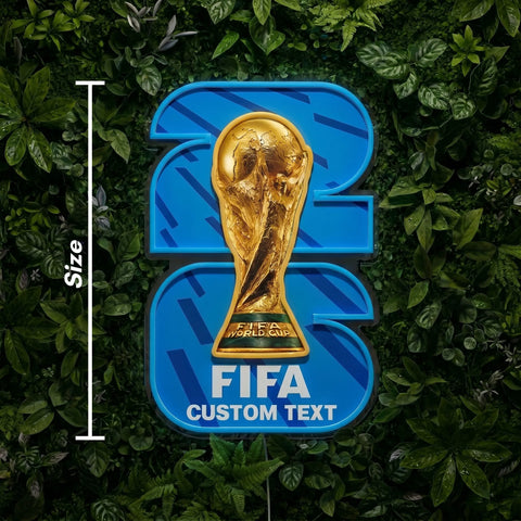 Letrero de neón de la Copa del Mundo - HOUSTON