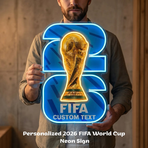 Letrero de neón de la Copa del Mundo - HOUSTON